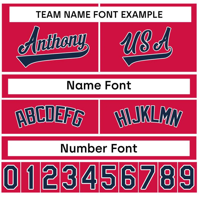 Custom Black Blue-Red White Authentic Classic Baseball Jersey