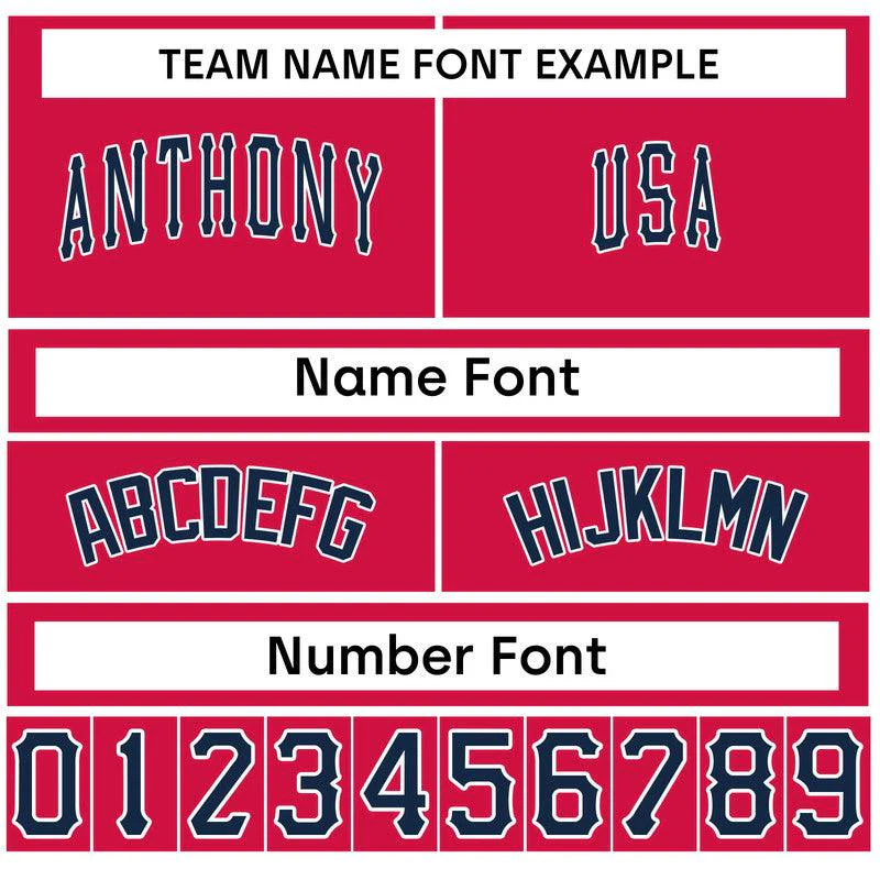 Custom Powder BLue Red Authentic Baseball Jersey-1